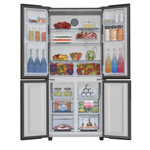 ⁦מקרר ‏מקפיא תחתון Haier HRF5500FSS ‏505 ‏ליטר האייר⁩ – תמונה ⁦2⁩