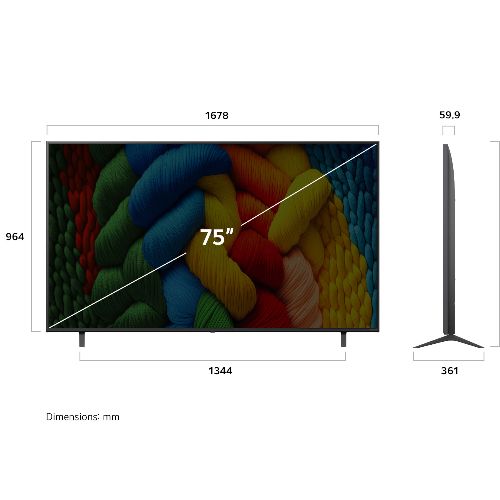 טלוויזיה LG 75NANO80A6A – תמונה 3